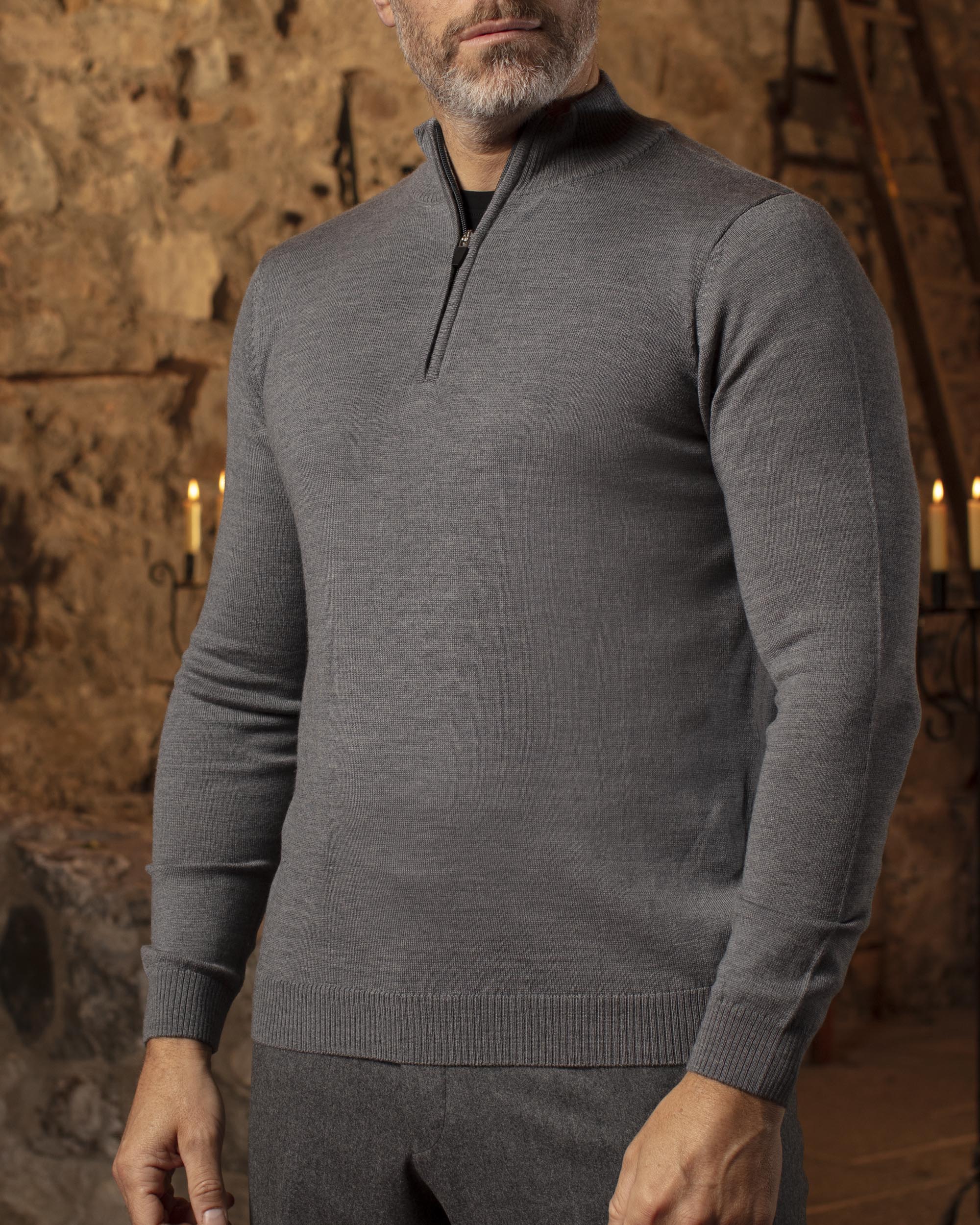 Fine Merino Roll Neck - Duckers Style