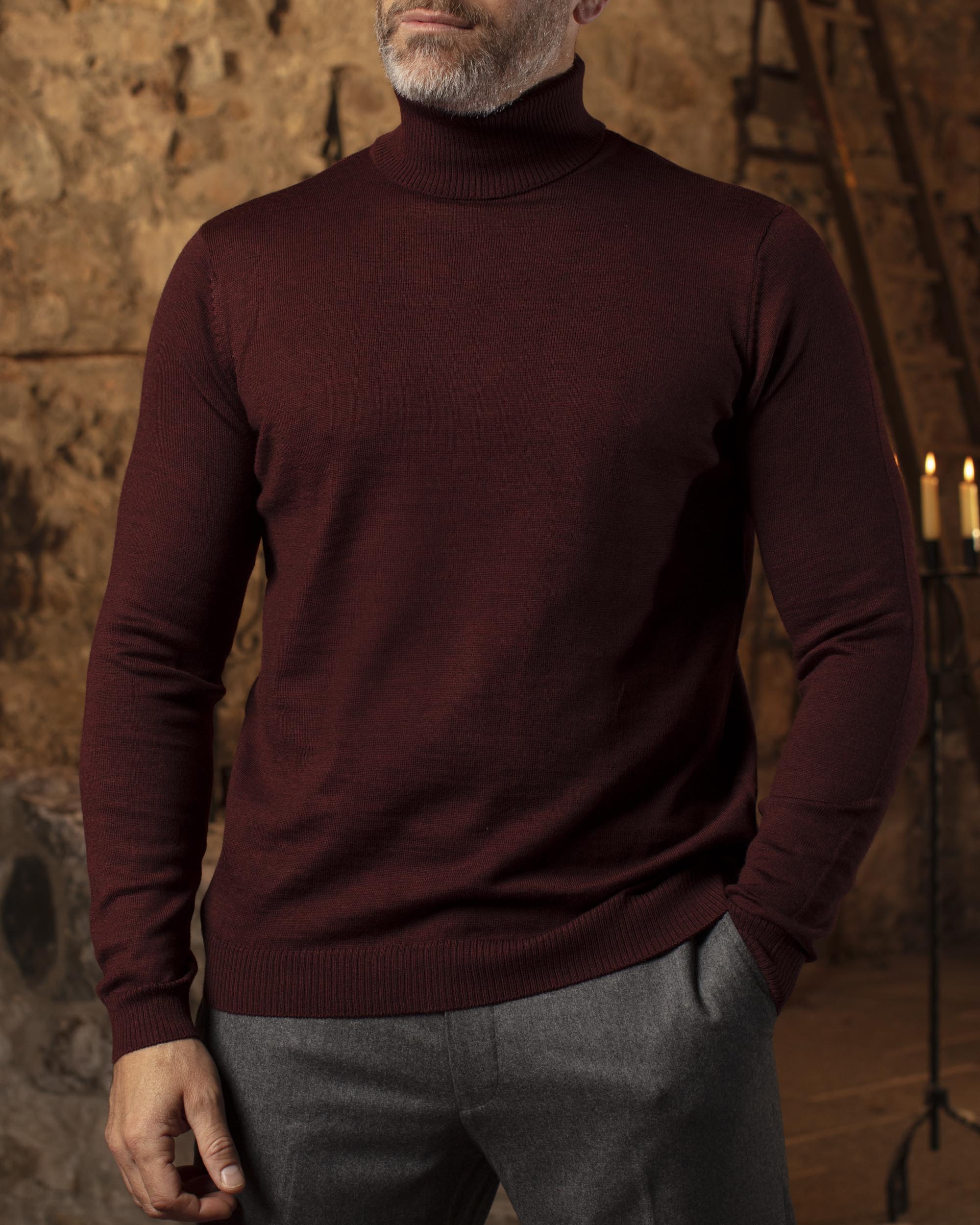 Fine Merino Roll Neck - Duckers Style