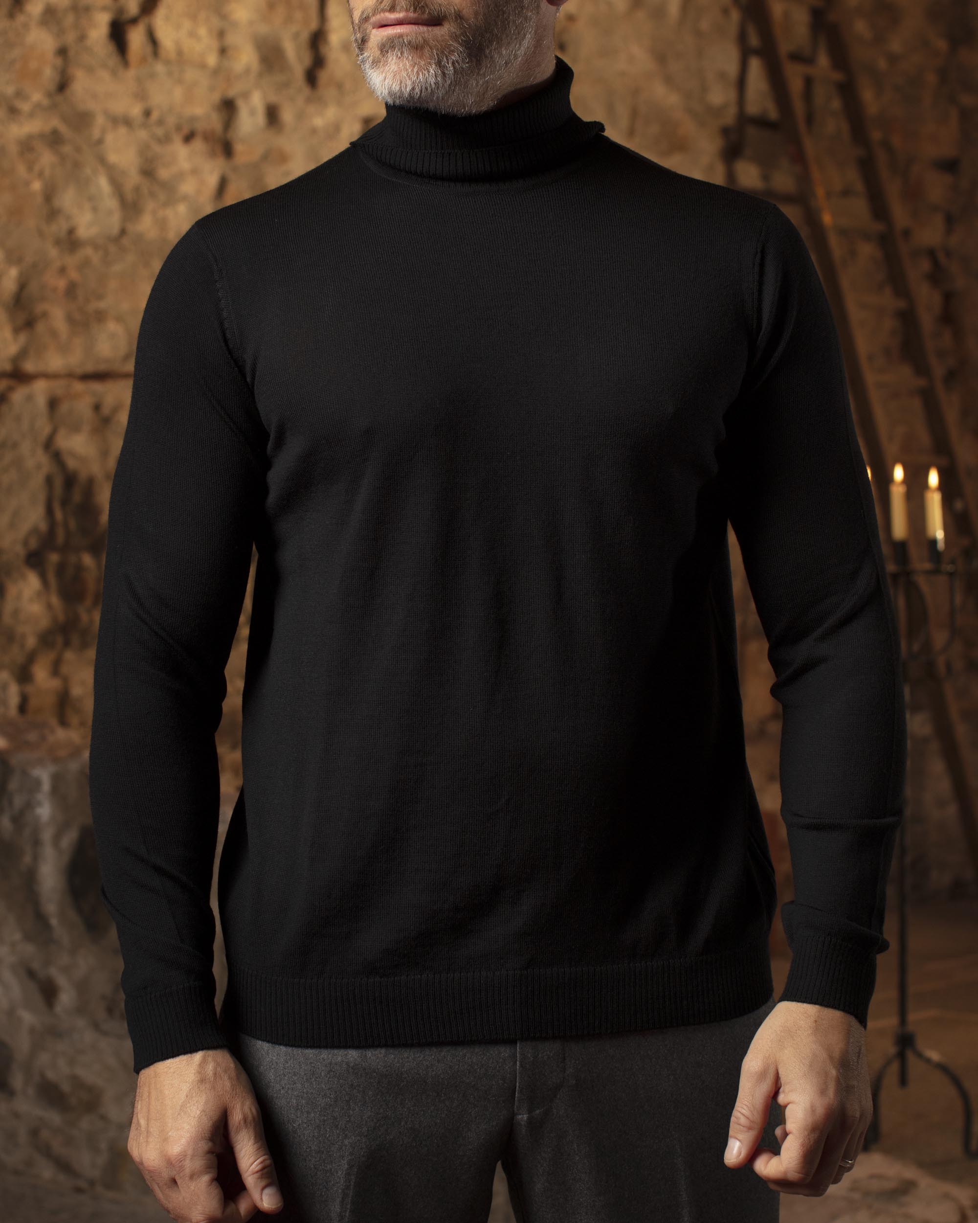 Fine Merino Roll Neck - Duckers Style